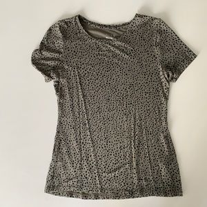 Dotted Olive Green Blouse